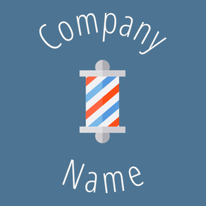Hair salon logo on a San Marino background - Moda & Belleza