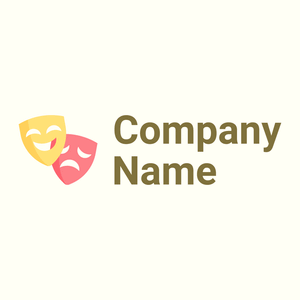 Theatre mask on a Ivory background - Arte & Entretenimiento
