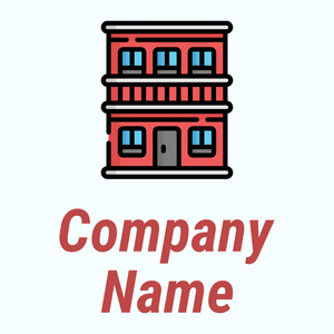 Motel logo on a Azure background - Viagens & Hotel