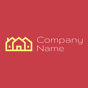 Houses logo on a Mahogany background - Abstrait