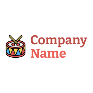 Drum logo on a White background - Arte & Intrattenimento