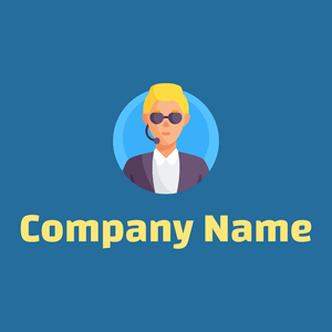 Body guard logo on a blue background - Sicherheit