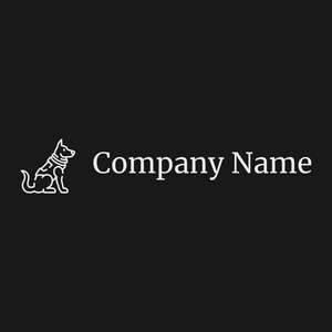 Dog logo on a Nero background - Tiere & Haustiere