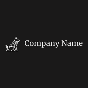 Dog logo on a Nero background - Animaux & Animaux de compagnie