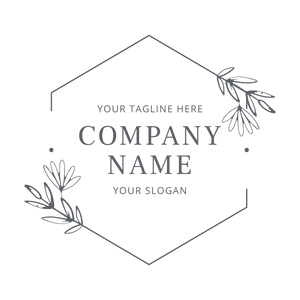 elegant sign with minimalist flower logo - Spa & Estética