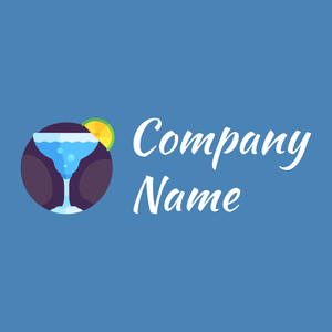 Blue lagoon logo on a Steel Blue background - Environnement & Écologie