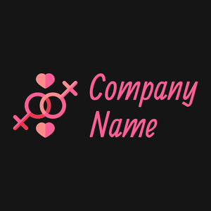 Love logo on a Nero background - Partnervermittlung