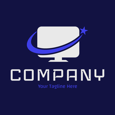 Screen logo with purple star - Negócios & Consultoria