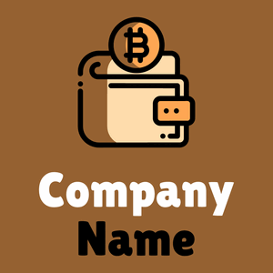Wallet logo on a Indochine background - Tecnología