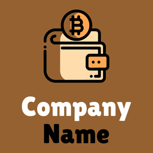 Wallet logo on a Indochine background - Techno