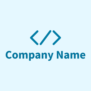 Custom Coding logo on a Alice Blue background - Handel & Beratung