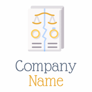 Divorce papers logo on a White background - Computer