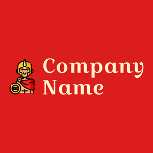 Gladiator logo on a Fire Engine Red background - Entertainment & Arts