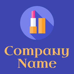 Lipstick logo on a Free Speech Blue background - Mode & Beauté