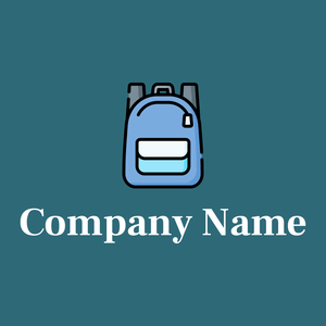 Jordy Blue Backpack on a Chathams Blue background - Viagens & Hotel