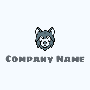 Wolf on a Alice Blue background - Dieren/huisdieren