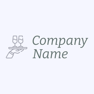 Wine logo on a Ghost White background - Eten & Drinken