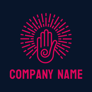 shining mystical hand logo - Religione