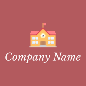 School logo on a Blush background - Arquitetura