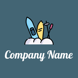 Ski logo on a Bismark background - Kleinhandel