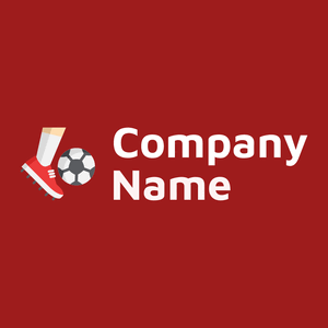 Football on a Fire Brick background - Domaine sportif