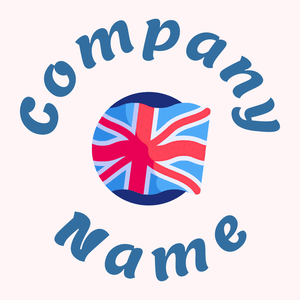 Rounded Flag United kingdom on a Snow background - Reise & Hotel