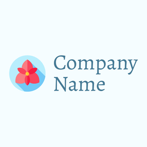 Orchid logo on a Azure background - Bloemist