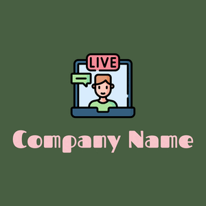 Live streaming logo on a Tom Thumb background - Kommunikation