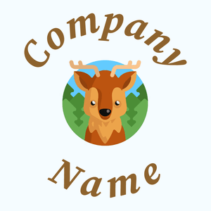 Deer on a Alice Blue background - Animales & Animales de compañía
