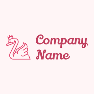 Swan logo on a Snow background - Animais e Pets