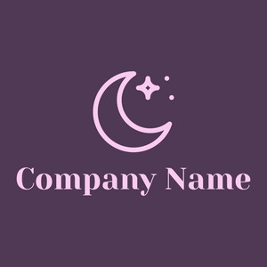 Moon logo on a Bossanova background - Abstracto