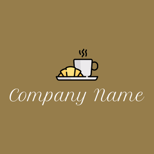 Croissant logo on a Muesli background - Nourriture & Boisson