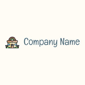 Kindergarten logo on a Floral White background - Enfant & Garderie