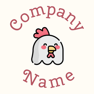Zircon Chicken on a Floral White background - Animali & Cuccioli