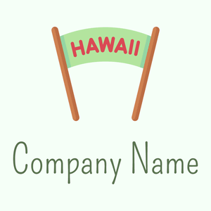 Hawaii logo on a Honeydew background - Viajes & Hoteles
