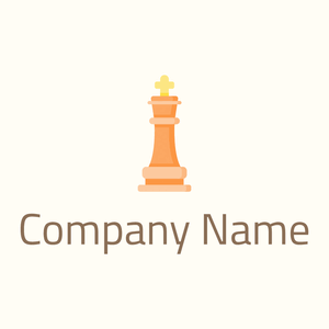 Peach Chess piece on a Floral White background - Arte & Intrattenimento