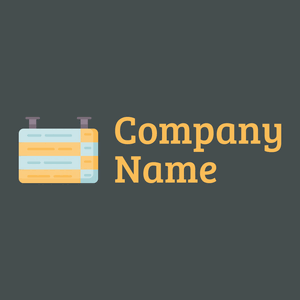 Funeral home logo on a Dark Slate background - Hospital & Farmácia