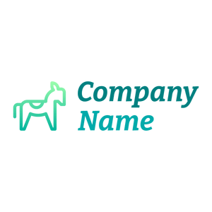 Donkey line logo on a White background - Animali & Cuccioli