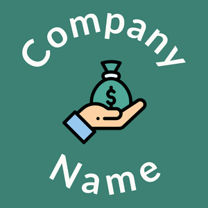Profit logo on a Viridian background - Empresa & Consultantes