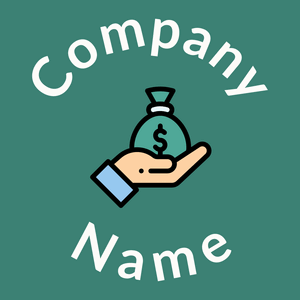 Profit logo on a Viridian background - Negócios & Consultoria