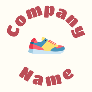 Sneakers on a Floral White background - Einzelhandel