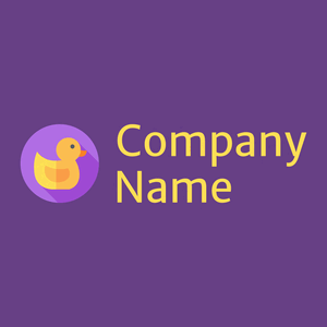 Medium Purple Duck on a Daisy Bush background - Animales & Animales de compañía