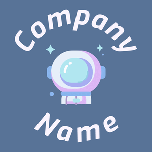 Astronaut logo on a Kashmir Blue background - Tecnología