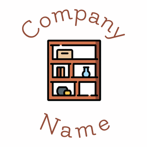 Rack logo on a White background - Móveis