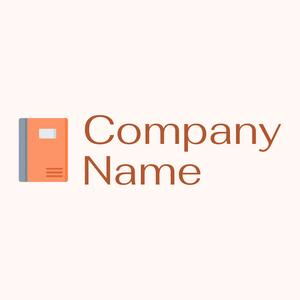 Book logo on a Seashell background - Abstrakt
