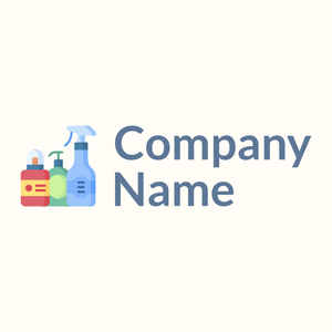 Cleaning logo on a Floral White background - Nettoyage & Entretien