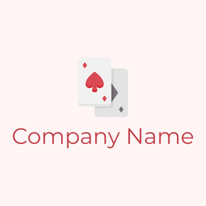 Playing card logo on a pale background - Juegos & Entretenimiento