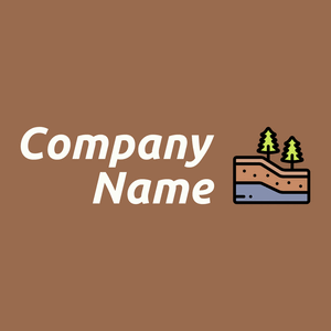 Layer logo on a Dark Tan background - Bau & Werkzeuge