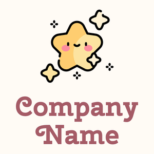 Stars logo on a Floral White background - Abstrait