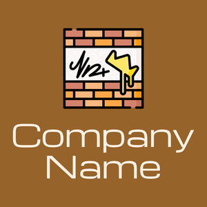 Graffiti logo on a Afghan Tan background - Unterhaltung & Kunst
